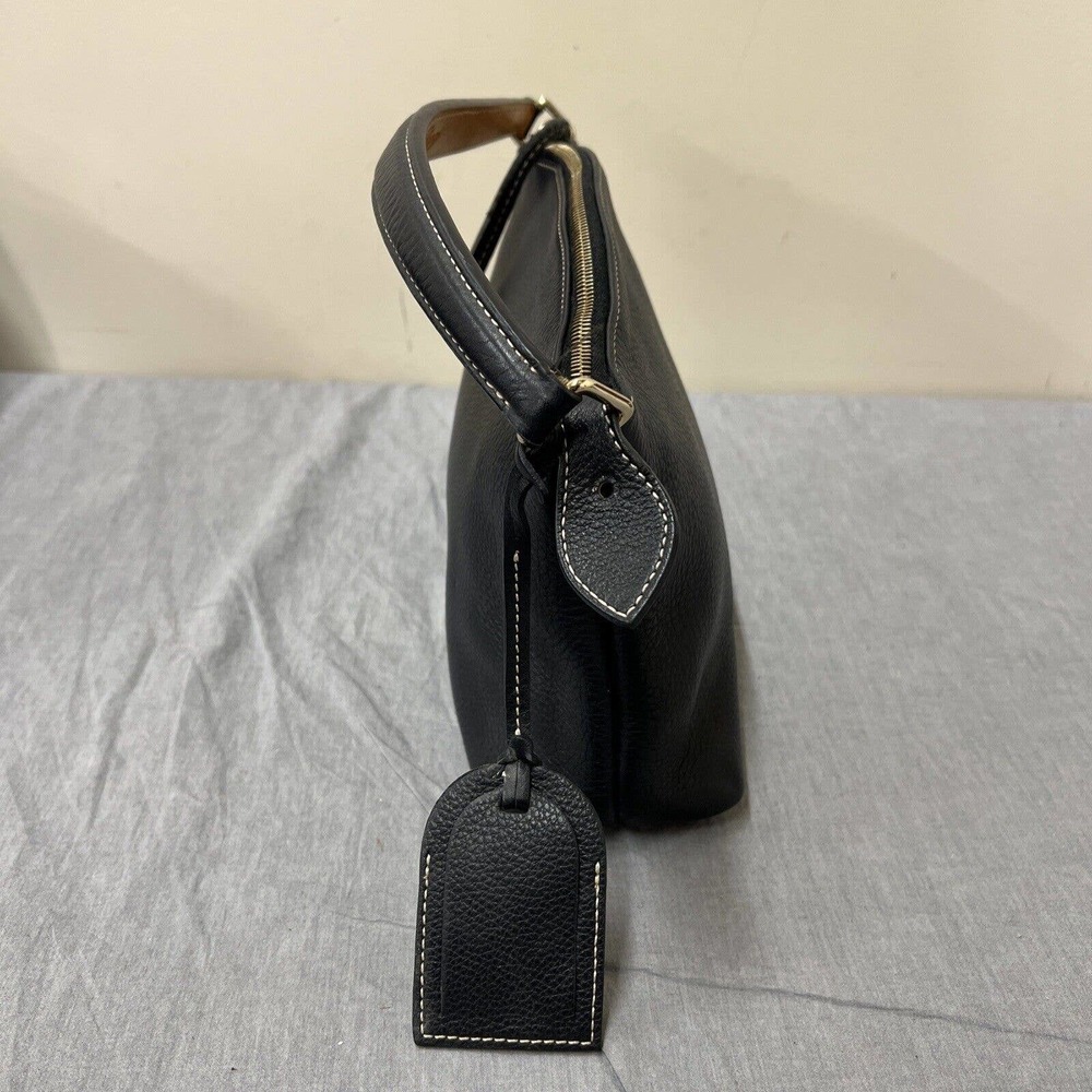 Dooney & Bourke Portofino? Pebble Leather Black Shoulder Bag FS Benefits Charity - Picture 4 of 15
